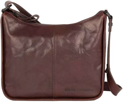 Spikes & Sparrow Evie Crossbody brown damestas Bruin - H 21.5 x B 24.5 x D 8.5 cm