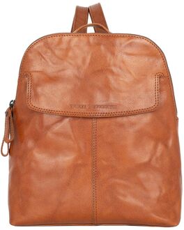 Spikes & Sparrow Jessicca Backpack brandy Cognac - H 30 x B 25,5 x D 11 cm