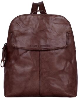 Spikes & Sparrow Jessicca Backpack d brown Bruin - H 30 x B 25,5 x D 11 cm