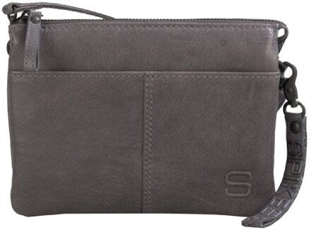 Spikes & Sparrow Kris Crossover Minibag grey Grijs - H 15 x B 20 x D 3