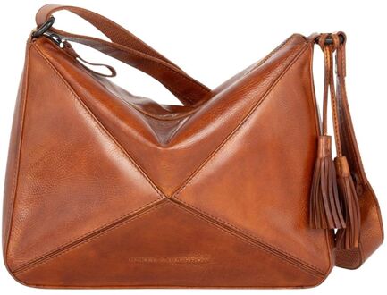 Spikes & Sparrow Lilla Crossbody brandy damestas Cognac - H 22,5 x B 28,5 x D 7 cm