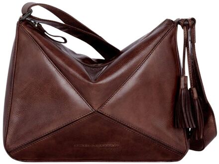 Spikes & Sparrow Lilla Crossbody brown damestas Bruin - H 22,5 x B 28,5 x D 7 cm