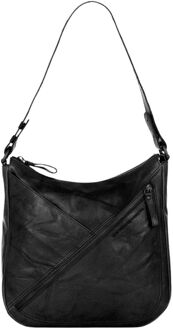Spikes & Sparrow Lillia Shoulderbag black schoudertas dames Zwart - H 28 x B 28 x D 7 cm