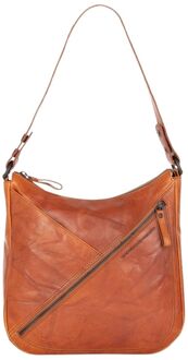 Spikes & Sparrow Lillia Shoulderbag brandy schoudertas dames Cognac - H 28 x B 28 x D 7 cm
