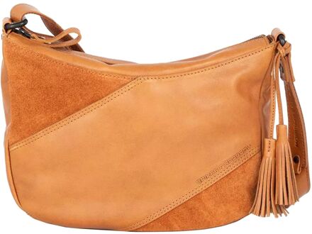 Spikes & Sparrow Lorain Crossbody Schoudertas brandy damestas Cognac - H 20 x B 28 x D 8 cm