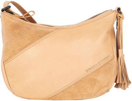 Spikes & Sparrow Lorain Crossbody Schoudertas camel damestas Zand - H 20 x B 28 x D 8 cm