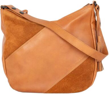 Spikes & Sparrow Natalia Schoudertas brandy damestas Cognac - H 30 x B 27 x D 12,5 cm
