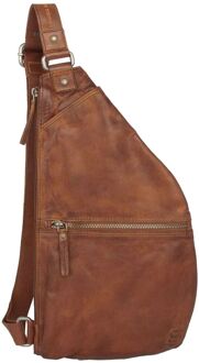Spikes & Sparrow Reese sling bagbag brandy damestas Cognac - H 38.5 x B 22.5 x D 3 cm