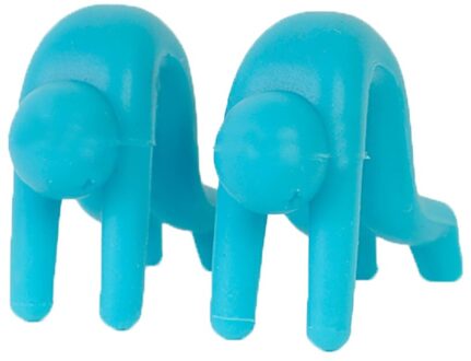 Spill-Proof Deksel Lifter Voor Soeppan Keuken Gereedschappen Deksel Stand Silicone Hittebestendige Houder Houden De Deksel Open grote Decoratie Blauw