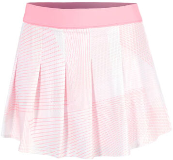 Spin Around Pleat 13.5in Rok Dames-Roze,Wit - XL