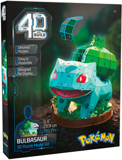 Spin Master 4D Build Pokemon - Bulbasaur 3D Bouwpakket (195 stukjes)