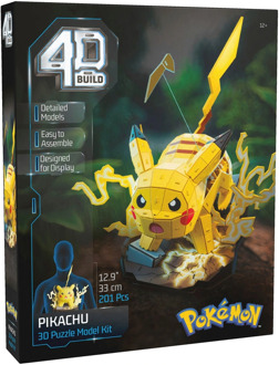 Spin Master 4D Build Pokemon - Pikachu 3D Bouwpakket (201 stukjes)