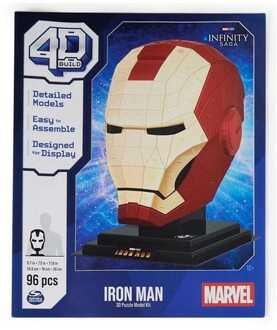 Spin Master Marvel: 4D Build - Iron Man Head 3D Puzzle