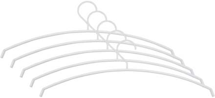 Spinder Design SILVER Kledinghangers (set van 5 stuks) - Wit