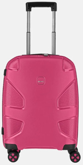 Spinner koffer 55 cm flora pink Roze