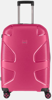 Spinner koffer 65 cm flora pink Roze
