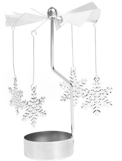 Spinning Roterende Metalen Carrousel Thee Licht Kaars Houder Stand Licht Decoraties Voor Huis Kaarshouder Stand Light Xmas B