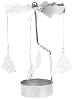 Spinning Roterende Metalen Carrousel Thee Licht Kaars Houder Stand Licht Decoraties Voor Huis Kaarshouder Stand Light Xmas
