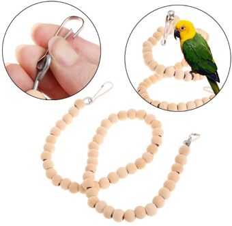 Spiraal Ladder Papegaaispeelgoed Swing Baars Standhouder Opknoping Kooi Natuurlijke Hout Vogels Producten Parkiet Budgie Bite Chew Multi-func