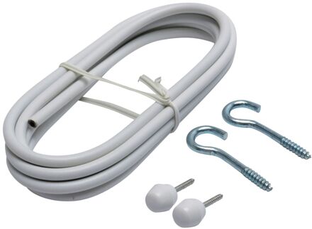 spiraal voor gordijn wit 250 cm