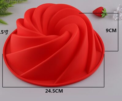 Spiraal Vorm Food Grade Siliconen Mallen Multifunctionele Herbruikbare Cakes Mould Keuken Bakvorm Gereedschap Ovenschaal Bakvormen Mold