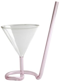 Spiraal Wijn Cocktail Glazen Cup Lange Stro Champagne Fluiten Huwelijksfeest Beker Drinkware Ktv Bar Sap Cups YH0698A
