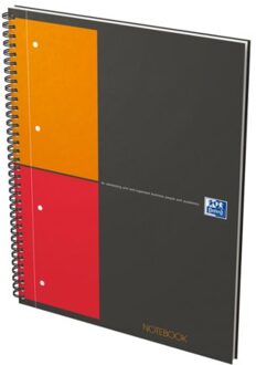 Spiraalblok Oxford International Notebook A4+ ruit 5mm Wit