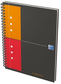 Spiraalblok Oxford International Notebook A5+ ruit 5mm Wit