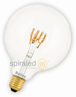 Spiraaled leslie led filament helder 4w (vervangt 40w) grote fitting e27 125mm Transparant