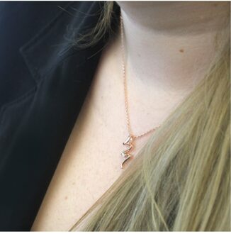 Spiraalhangers - Oostenrijks kristal Wit en roségoud