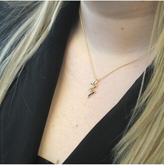 Spiraalhangers - Oostenrijks kristal Wit & Goud