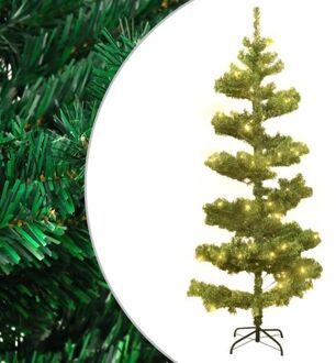 Spiraalkerstboom Met Standaard En Led's 150 Cm Pvc Groen