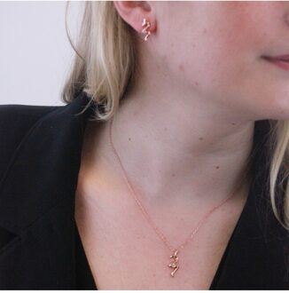 Spiraalsets - Oostenrijks kristal Wit en roségoud