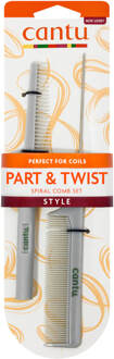 Spiral Style Part and Twist Comb 2Ct Pack