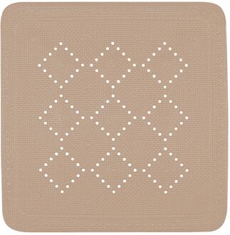 Spirella Antislip Badmat Alaska - Taupe - 55x55cm