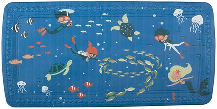 Spirella Antislip Badmat Scuba Diver - Multi - 71x36cm