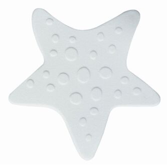 Spirella Antislipmat Asterie - 5 Matten - Wit - 13x13cm