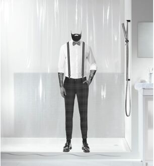 Spirella Douchegordijn Dandy Black 180cm