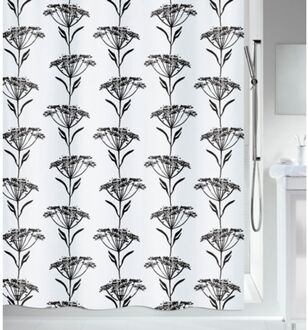 Spirella Douchegordijn Nature Design Zwart 180cm