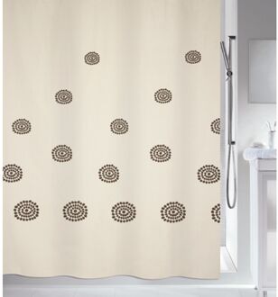 Spirella Douchegordijn Tribal Bruin 180cm