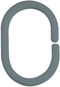 Spirella Douchegordijnhaken C-minor 12 Stuks Grijs