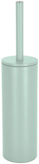 Spirella Luxe Toiletborstel in houder Cannes - mintgroen - metaal - 40 x 9 cm - met binnenbak