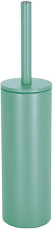 Spirella Luxe Toiletborstel in houder Cannes - salie groen - metaal - 40 x 9 cm - met binnenbak
