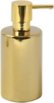 Spirella Luxe zeeppompje/dispenser Sienna - glans goud - porselein - 16 x 7 cm - 300 ml
