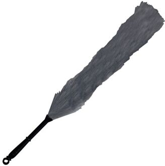 Spirella MSV Plumeau/stofborstel/duster - hand stoffer - grijs - 61 cm - plumeaus