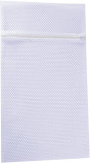 Spirella MSV Waszak voor kwetsbare kleding wasgoed/waszak - wit - Medium size - 45 x 25 cm - Waszakken