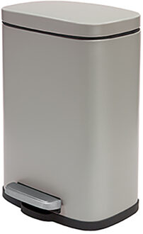 Spirella Pedaalemmer Venice - beige - 5 liter - metaal - 21 x 30 cm - soft-close - toilet/badkamer