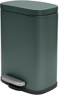 Spirella Pedaalemmer Venice - donkergroen - 5 liter - metaal - L21xH30 cm - soft-close