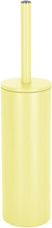 Spirella Toiletborstel in houder Cannes - geel - metaal - 40 x 9 cm