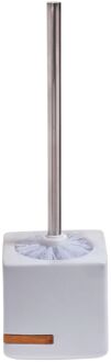 Spirella Wc-borstel Met Houder Oslo - Keramiek - Wit Glanzend